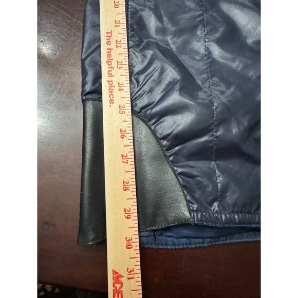 Vintage BECONTA INC. Navy Shiny Puffer Ski Pants Ladies Size M RN 23155 - Picture 7 of 11